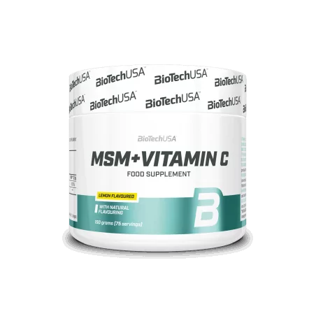 BioTech USA - MSM + Vitamin C Pulver - 150 g