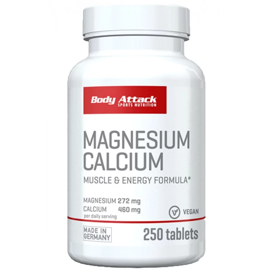 Body Attack - Magnesium Calcium - 250 Kapseln