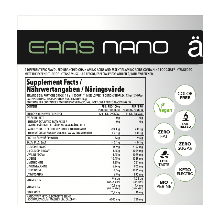 Nanosupps - NANO EAA Aminosäuren - (420g)