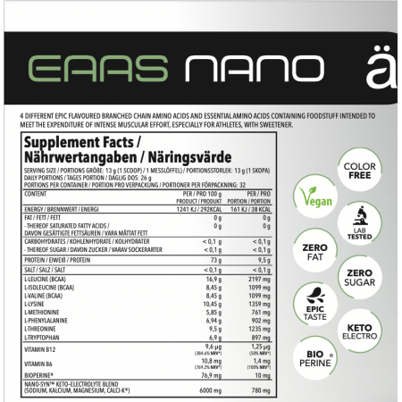 Nanosupps - NANO EAA Aminosäuren - (420g)