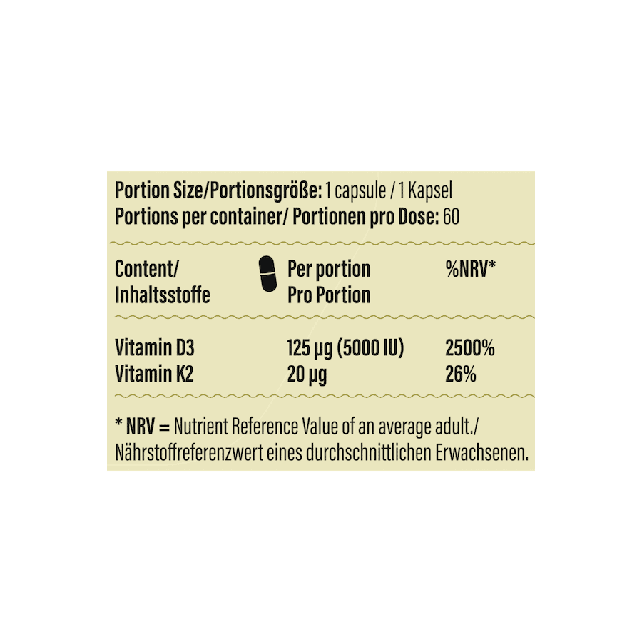 Go Fitness - Gold D3 + K2 - 60 Caps