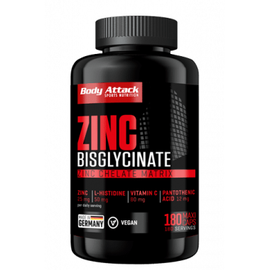 Body Attack - ZinK Bisglycinate - 180 Kapseln