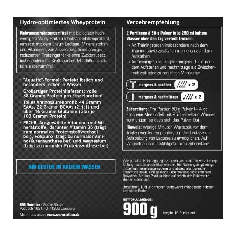 SRS Muscle Supreme Whey Aquatic