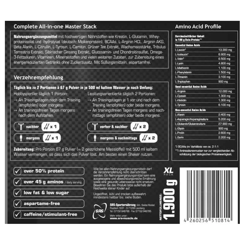 SRS Muscle - 3800g - Mega Blast