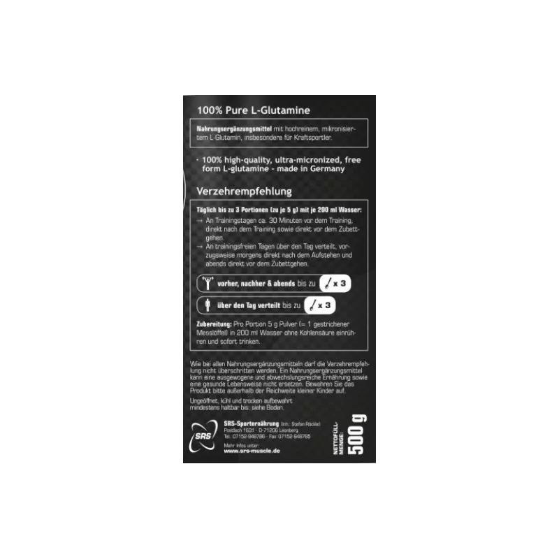 SRS Muscle GLutamin (500g)