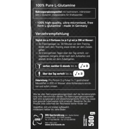 SRS Muscle GLutamin (500g)