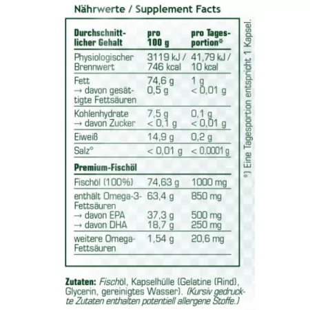 SRS Fit&Health - Omega 3 Fettsäuren - Kapseln 60
