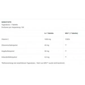 BioTech USA - Vitamin C 1000 - 100 Tabletten 2