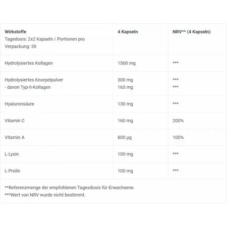 BioTech USA - Hyaluronic & Collagen - Kapseln 120