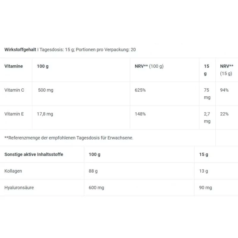 BioTech USA - Collagène Pulver - 300g