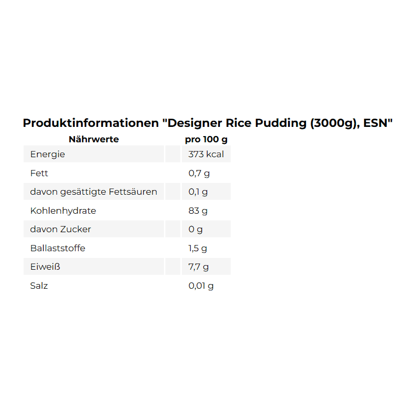 ESN - Designer Rice Pudding - 3000g