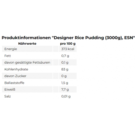 ESN - Designer Rice Pudding - 3000g